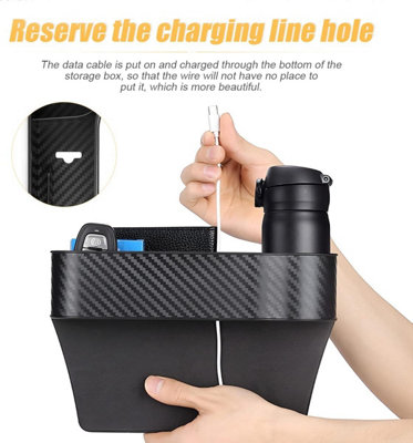 Car Leather Cup Holder Gap Bag Kawachi 2 Pcs Universal Auto Car Seat Catcher At Rs 117 | New Items In Car Clutter Solved