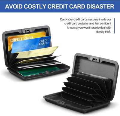 2 Piece Credit Card Holder Ultra Thin Mini RFID Blocking Credit Card ...