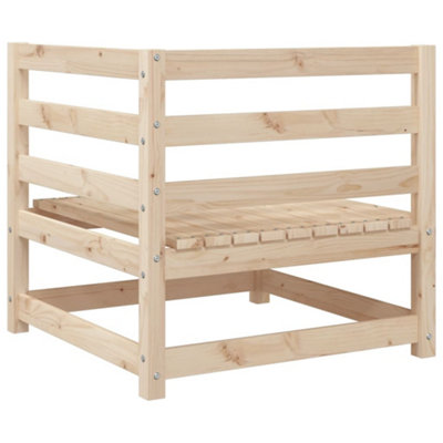 2 Piece Garden Sofa Set Solid Wood Pine - 5