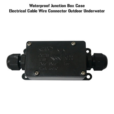 2 Piece IP66 Waterproof Junction Box with PG9 Glands for 3mm to 10mm ...