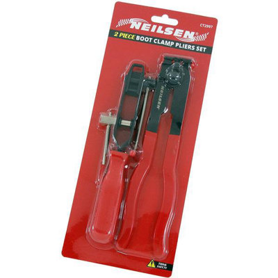 2 Pieces Boot Clamp Pliers Set CV Clamp Tool CV Joint (Neilsen CT2997)