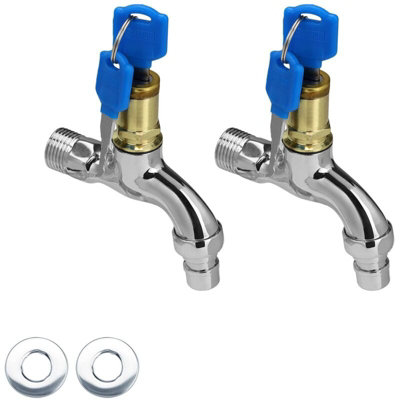 2 pieces lockable faucet, outdoor faucet lock, lockable water faucet ...