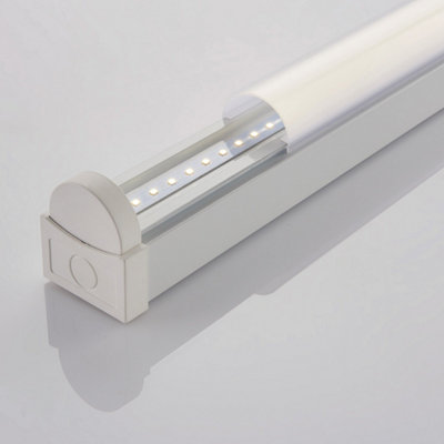 2 PK 6ft High Lumen Emergency Batten Light - 68.5W Cool White LED ...