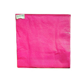2 Ply Disposable Napkins (Pack of 24) Diva Pink (One Size)
