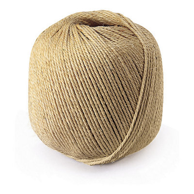 2 Ply Natural Sisal Twine String, 3mm x 750m Ball Spool Cat Scratching Post
