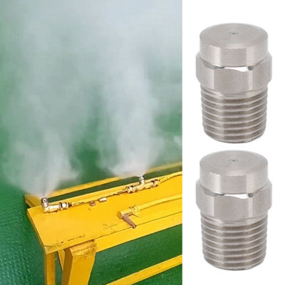 2 points G1/4 external thread nozzle 304stainless steel atomizing flat ...