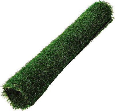 2 Rolls Of Realistic & Natural Looking Artificial Grass Medium Length Pile Astro Turf Lawn