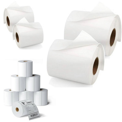 2 Rolls of Self Adhesive 4x6" Blank Sticky Thermal Printer Address Shipping Label Rolls Easy Peel - 3