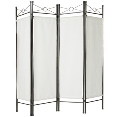 2 room divider screen 180x160x2.5cm can be setup with 2, 3 or 4 pieces, 1 element (HxWxD): approx. 180 x 39 x 2.5 cm - white