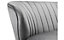 2 Seater Accent Chair - Luxurious Grey Velvet