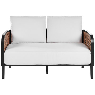 2 Seater Aluminium Garden Sofa Off-White MONTEFALCO - 4