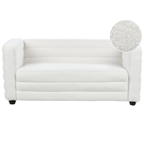 2 Seater Boucle Sofa Off-White HOFN
