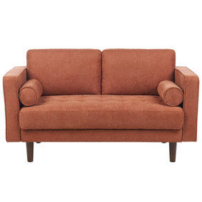 2 Seater Fabric Sofa Golden Brown NURMO