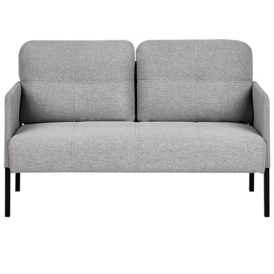 2 Seater Fabric Sofa Grey LAHTI