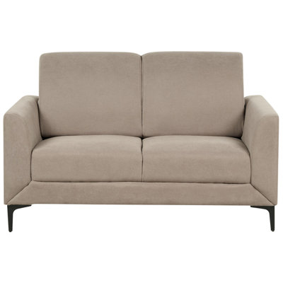 2 Seater Fabric Sofa Taupe FENES