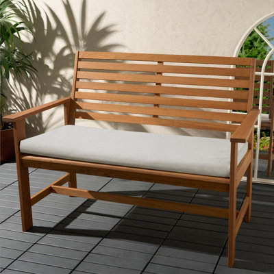 2 Seater Foam Bench Pad with Zip Waterproof Cover