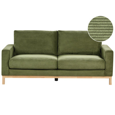 2 Seater Jumbo Cord Sofa Green SIGGARD