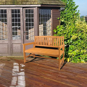 2 Seater Modern Wooden Garden Bench