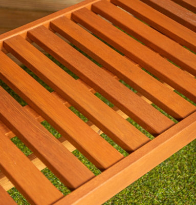2 Seater Outdoor Traditional Wooden Garden Patio Bench - 4