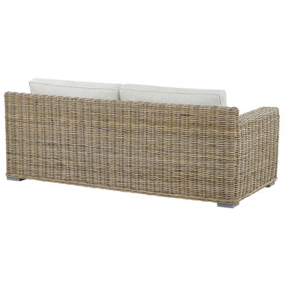 2 Seater Rattan Garden Sofa Natural ARDEA - 5