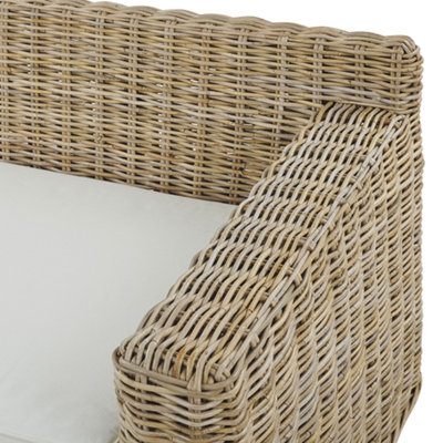 2 Seater Rattan Garden Sofa Natural ARDEA - 6