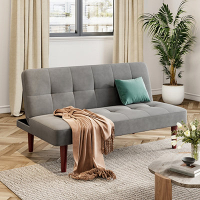 2 Seater Sofa Bed Small Convertible Sofa 2 in 1 Folding Sofa Bed for Apartments Compact