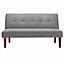 2 Seater Sofa Bed Small Convertible Sofa 2 in 1 Folding Sofa Bed for Apartments Compact Spaces