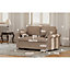 2 Seater Sofa Bed with Mattress - Brown