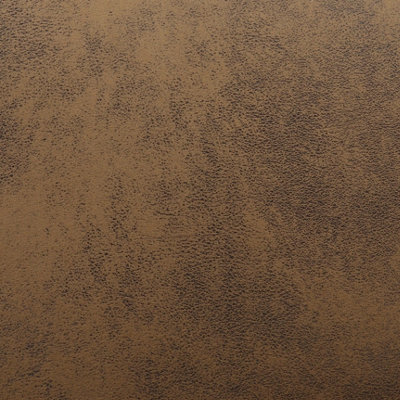2 Seater Sofa Loveseat in Brown Faux Leather Suede Fabric