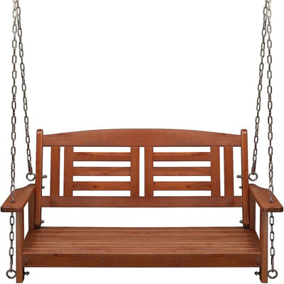 B&q wooden deals garden swing bench