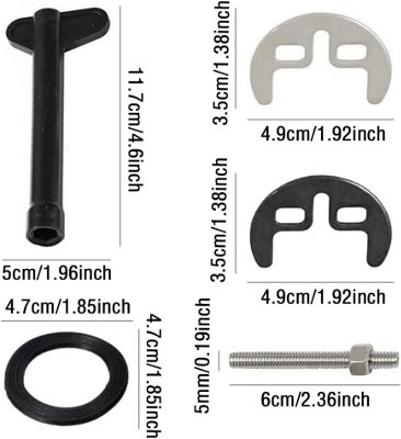 RETYLY M8 Wastafel Wasmachine Spoelbak Monobloc Mengkraan Bevestiging Kit Bout Keukenbeugel
