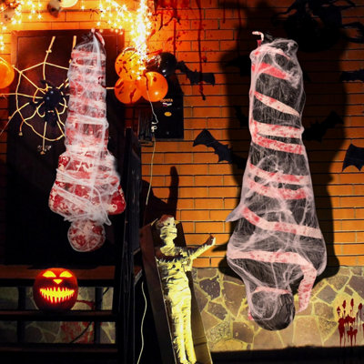 2 Sets Dead Victim Props - Halloween Dead Body Prop Decorations - Scary ...