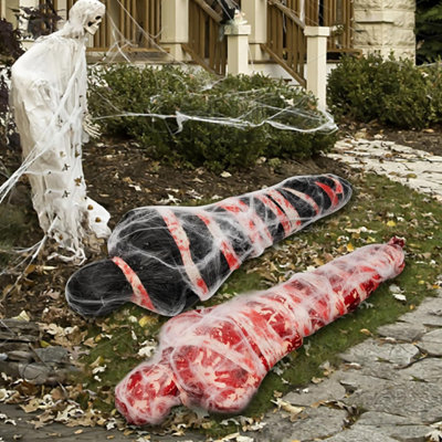 2 Sets Dead Victim Props - Halloween Dead Body Prop Decorations - Scary ...