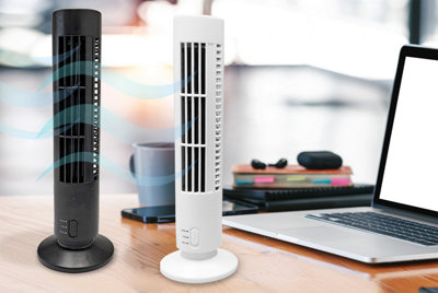 2 Speed Office Home Air Cooling Tower Fan - Black - 3