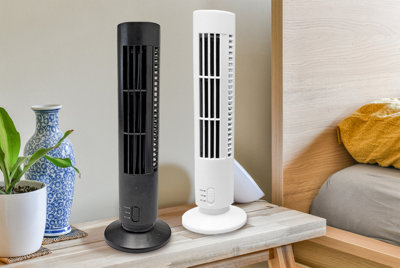 2 Speed Office Home Air Cooling Tower Fan - White