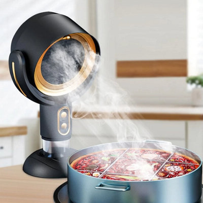 2 Speed Portable Desktop Range Hood Kitchen Extractor Fan