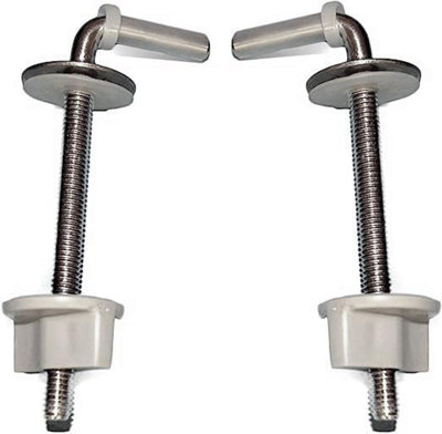 2 Stainless Steel Toilet Seat L- Shape A22 Adjustable Hinges Long Set Bath Price Comparisons | Compare The Build