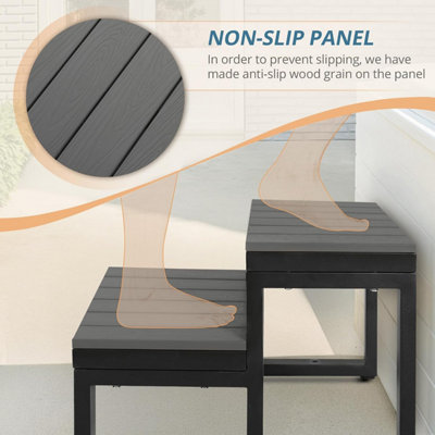 2-Step Outdoor Spa Steps, HDPS Hot Tub Steps with Non-Slip Surface ...