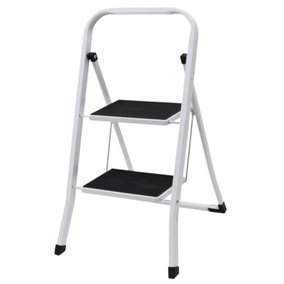 2 Step Portable Folding Strong Sturdy Lightweight Step Ladders With Anti-Slip Mat