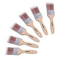 2" Synthetic Paint Brush Painting + Decorating Brushes With Wooden Handle 6pk