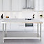 2 Tier Commercial Stainless Steel Catering Kitchen Prep and Work Table 120cm
