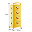 2 Tier Cute Yellow Duck Plastic Pull Out Drawers Storage Cabinet Cart with Wheels 106 cm