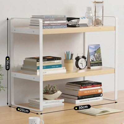 Small desktop shelves discount
