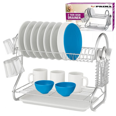 Kitchen Decorative Dish Drainer Tier Dish Drainer Rack Storage