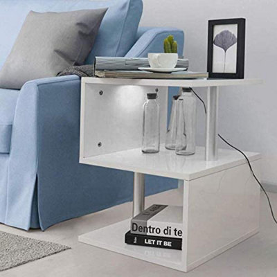 Narrow coffee deals table white