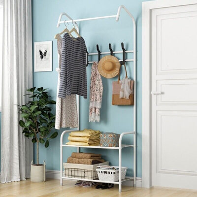 Metal coat and shoe on sale rack