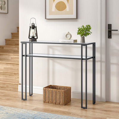 Glass entryway deals console table