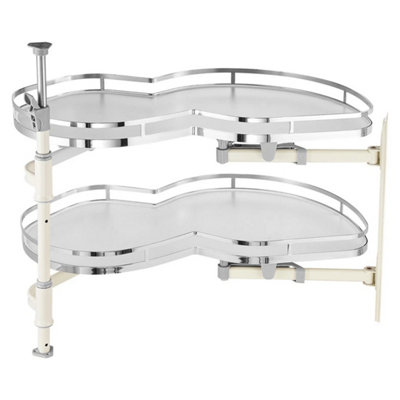 2 Tier Swing Right Blind Corner Cabinet Pull Out Soft Close Organizer ...