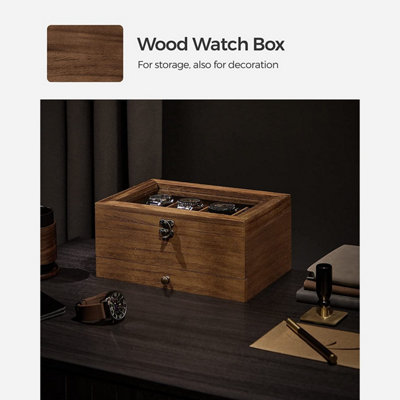 Rustic wood watch outlet box