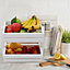 2 Tier White Wooden Slatted Vegetable Fruit Rack Kitchen Storage Holder 32cm